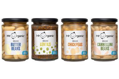 Mr Organic beans in jars