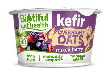 Biotiful Kefir Overnight Oats Mixed Berry