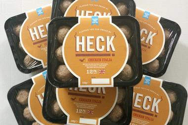 Heck chicken meatballs product