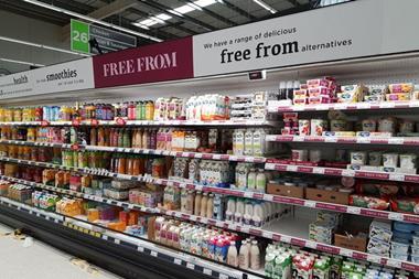 asda free from dairy alternatives aisle