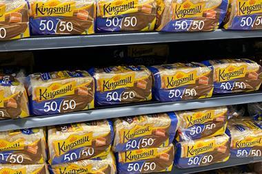Loaves of Kingsmill bread on supermarket shelves - William Reed 2100x1400