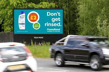 Poundland 1-2-3 billboard