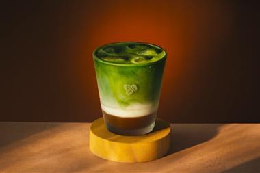 Maple Hazel Iced Matcha Latte