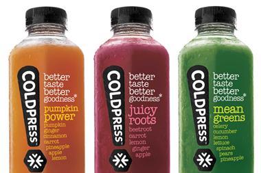 vegetable juice Coldpress bottles