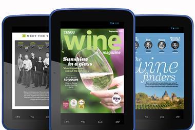 Tesco's Wine Magazine app