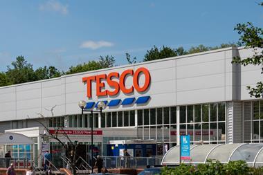 tesco store sign