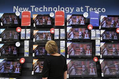 Tesco TV entertainment electronics non-food