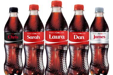 Share a Coke bottles