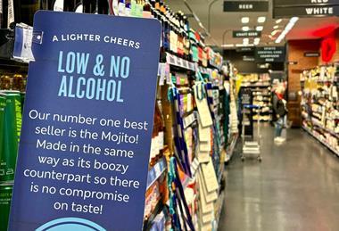 marks and spencer mands supermarket aisle shelf nonalcoholic lowandno low alcohol 0percent beer