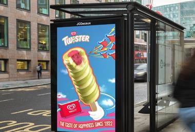 walls twister advert bus stop ice cream 2024