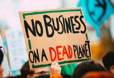 Climate change protest