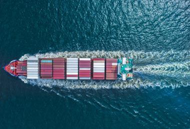 Container ship exports