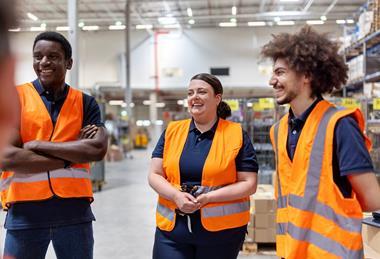 Diverse workforce warehouse