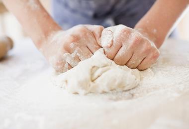 Home baking bread dough flour