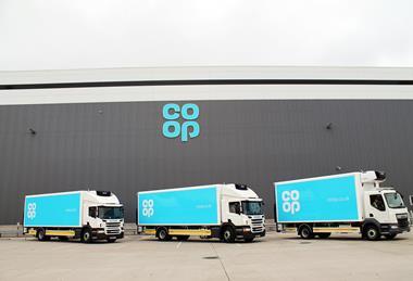 Co-op lorries lorry wholesale supply dc