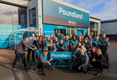 Poundland supersize trolley at Nottingham Riverside medium res
