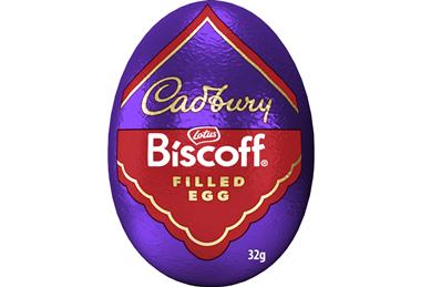 Cadbury Biscoff filled egg