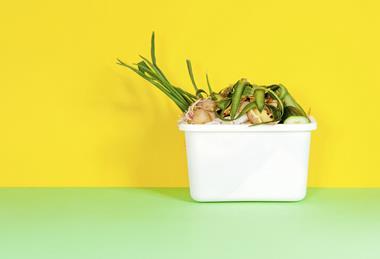 Household food waste Alamy