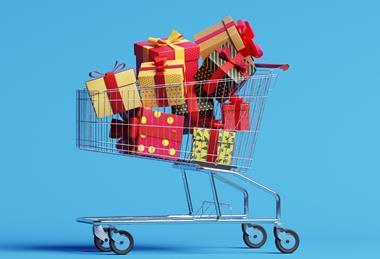 christmas shopping trolley (2)