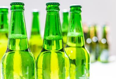 Green beer bottle  GettyImages-1312825752