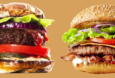 meat vs vegan plantbased veggie burger beyond meat beef pork