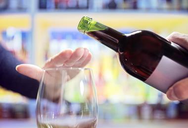 refuse wine alcohol free sober