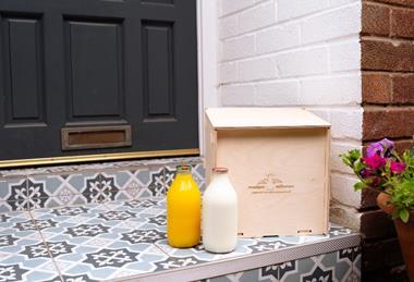 Modern Milkman doorstep