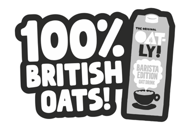 oatly 100% british oats logo