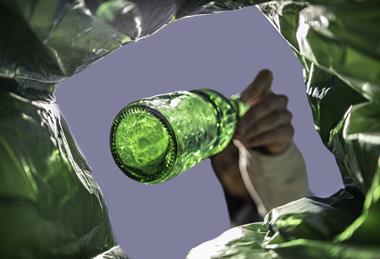 eco glass beer bottle recycle waste