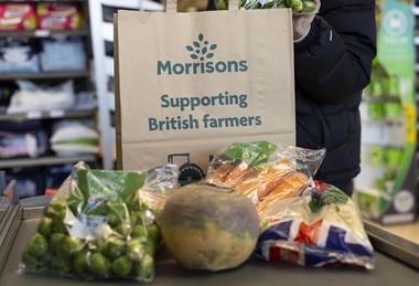 Morrisons shopper bag health veg