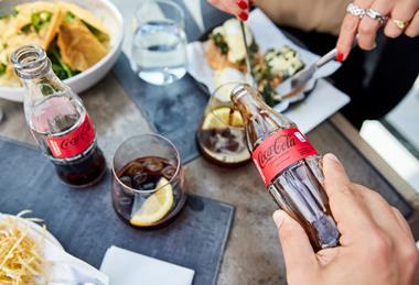Coke Zero enjoyed in the hospitality trade