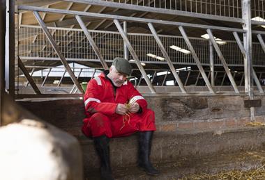 sad farmer farming
