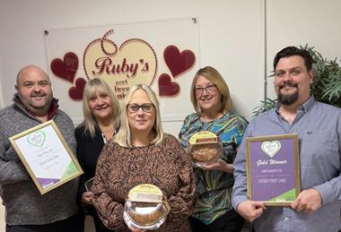 Craig, Wendy, Janine, Adam & Emily in front. Directors of Rubys