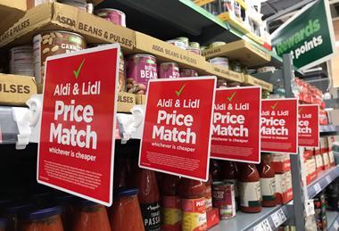 Asda Aldi Lidl price match