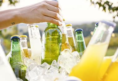 alcohol beer ice bucket summer party