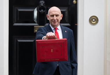 John Healey budget Alamy single use