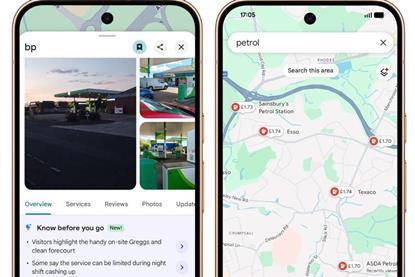 Google Maps fuel pricing