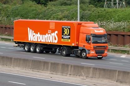 Warburtons lorry