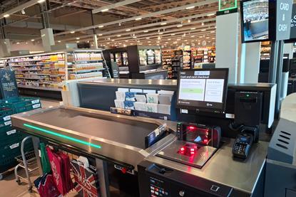 M&S assisted belted checkouts