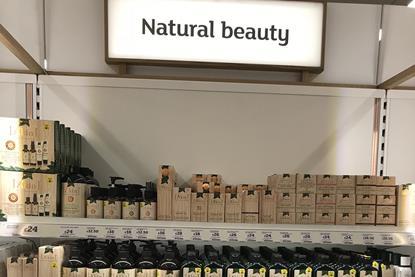 Sainsbury's natural beauty bay