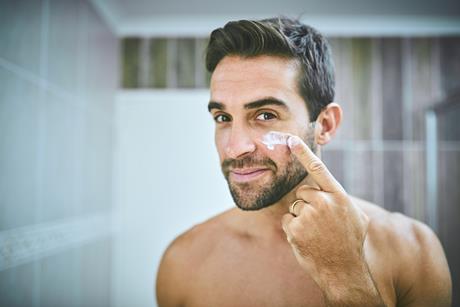 man beauty moisturiser cosmetics bathroom