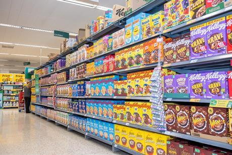 Morrisons Norwich cereal breakfast aisle