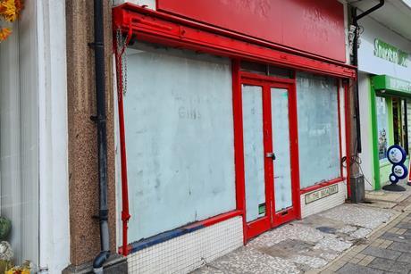 Closed shop front
