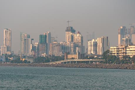 Marina Drive in Mumbai - stock photo - Getty