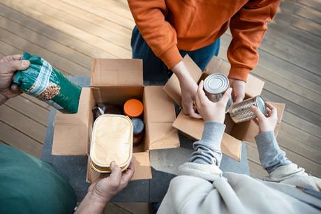 cans canned food emergency supplies