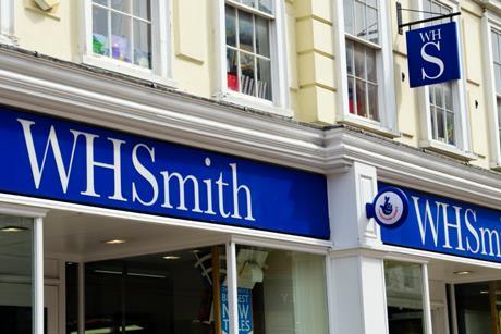 whsmith store  sign high street