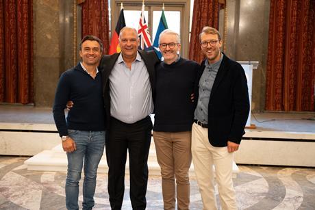 Fresho L to R James Andronis, Co-Founder & CEO at Fresho; Andrew Nation, Managing Director of Nation Wilcox;  Huw Birrell, Co-Founder and COO at Fresho and Jamie Foale, General Manager UK & Ireland at Fresho