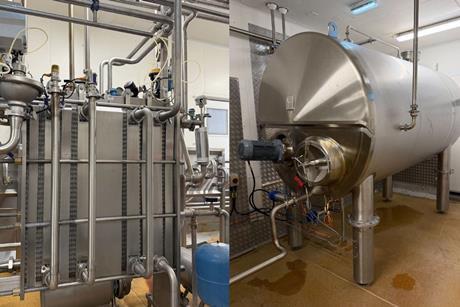 New milk processing equipment at the Leckford Estate