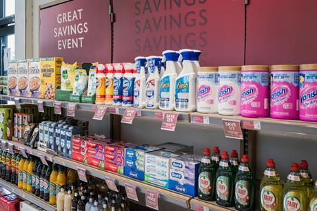 Waitrose cleaning household aisle shelf