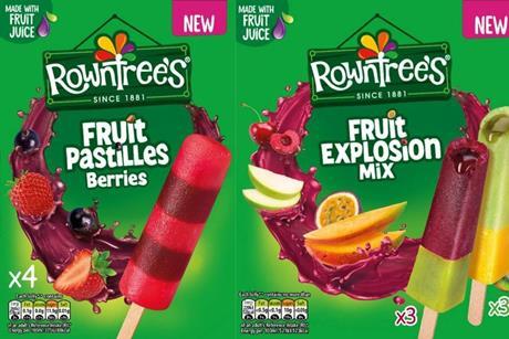 Pack shots of new Rowntree's lollies
